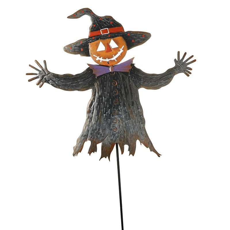 Halloween ~ Stake Black Metal Witch