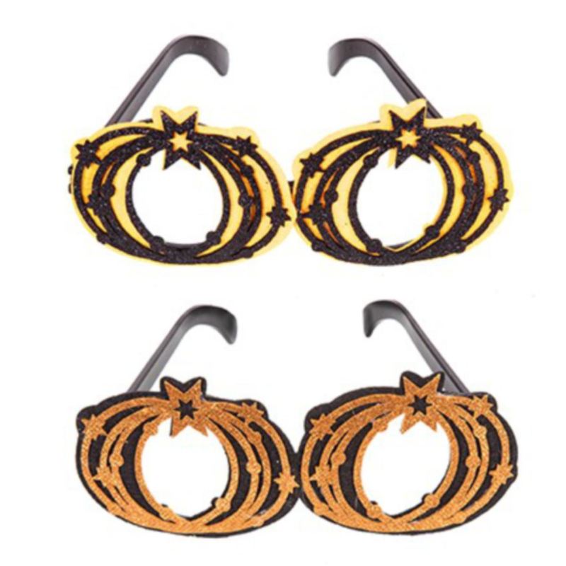 Halloween ~ Glittery Pumpkin Glasses