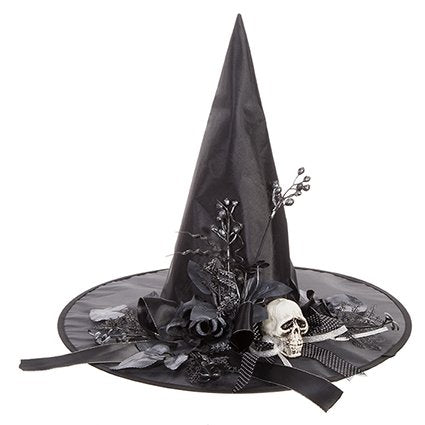 Halloween - Adult Witches Hat with Skull
