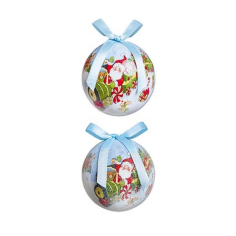 Assorted Santa & Train Bauble