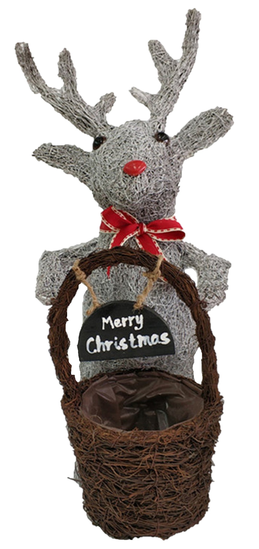 Planter - Reindeer with Sign