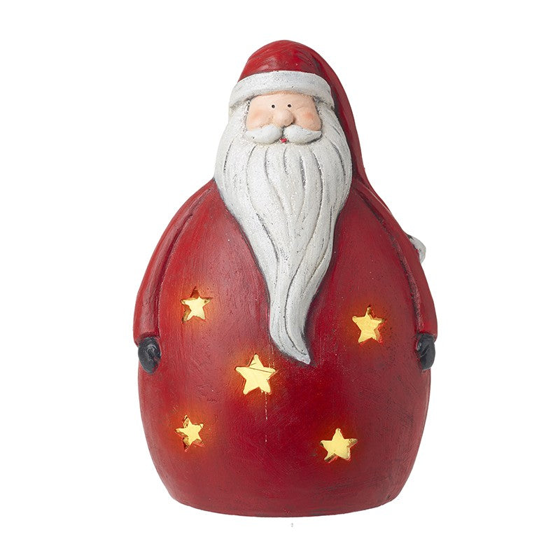 Light Up Cut out Star Santa