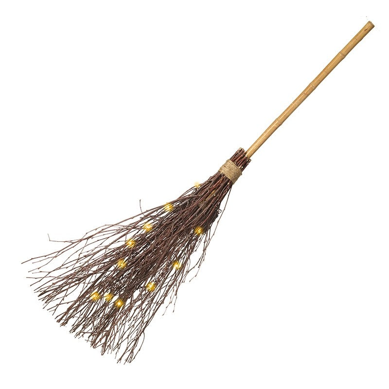 Halloween ~ Witches Broom with Lights