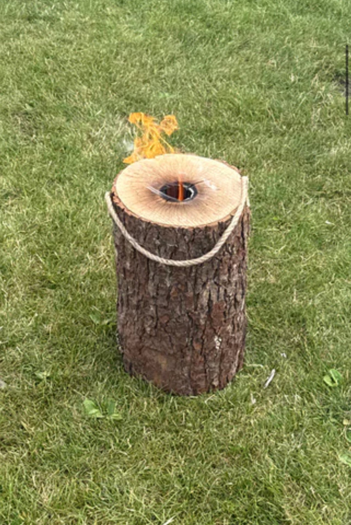 Garden fire log