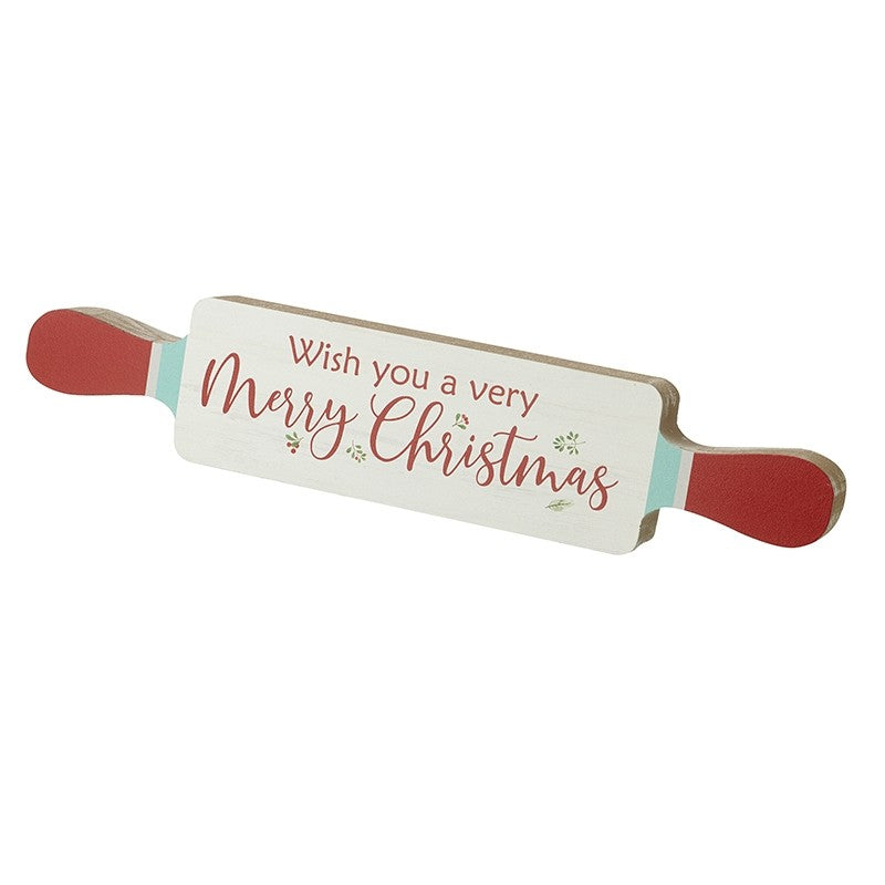 Happy Christmas Wooden Sign