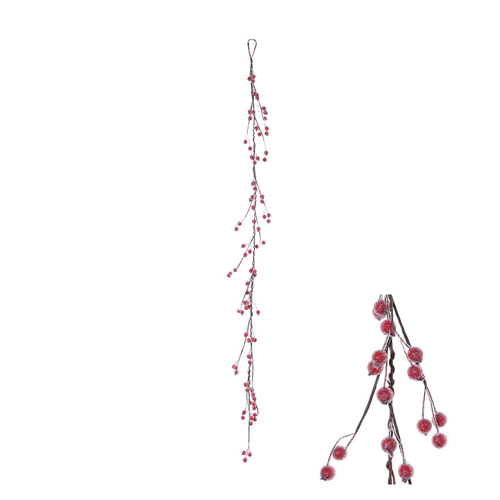 Garland - Red or White Frosted Berries