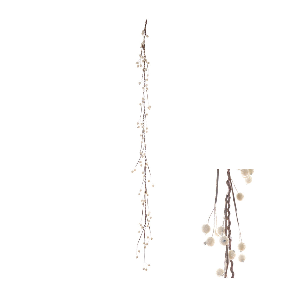 Garland - Red or White Frosted Berries
