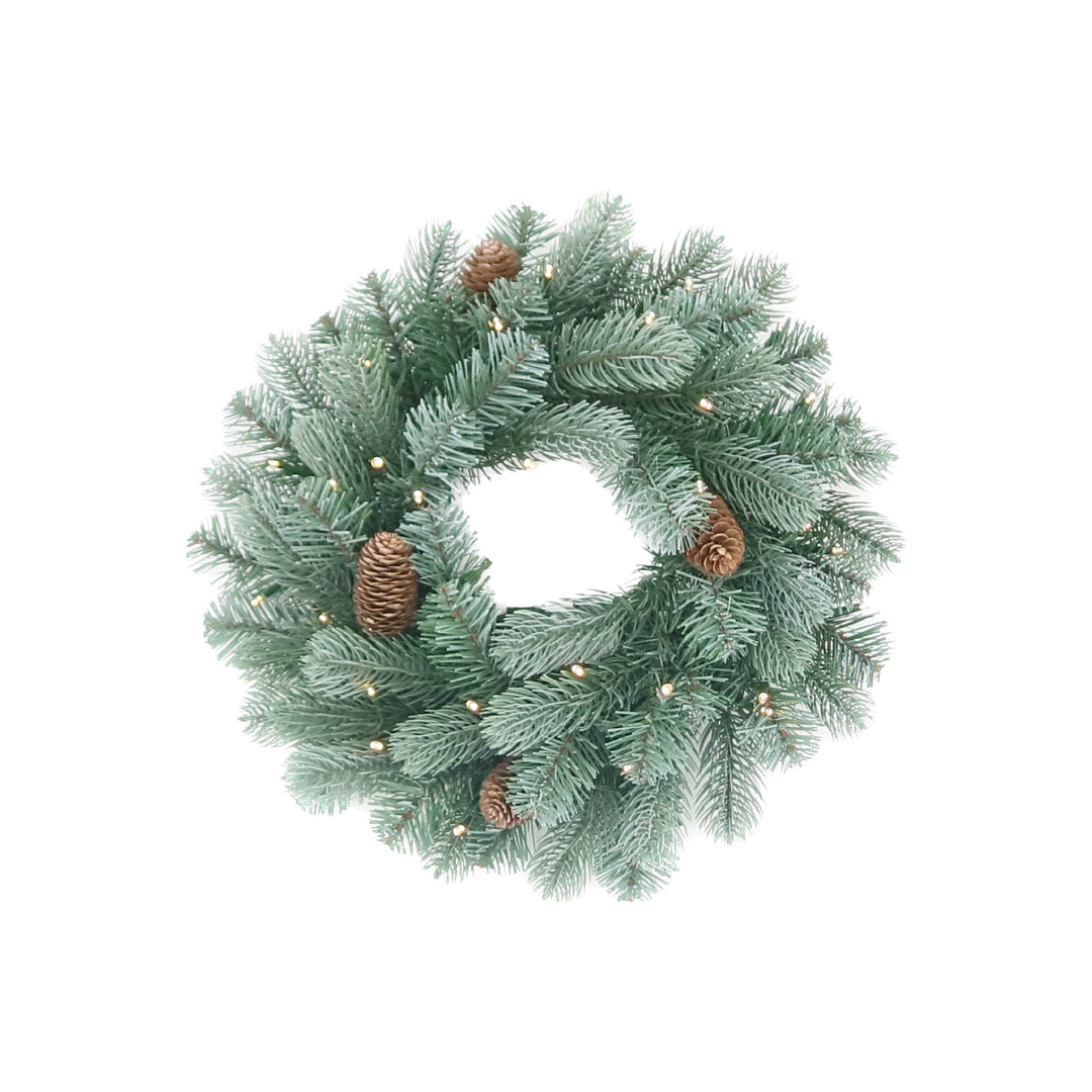 Wreath - Pre Lit Stockholm Fir