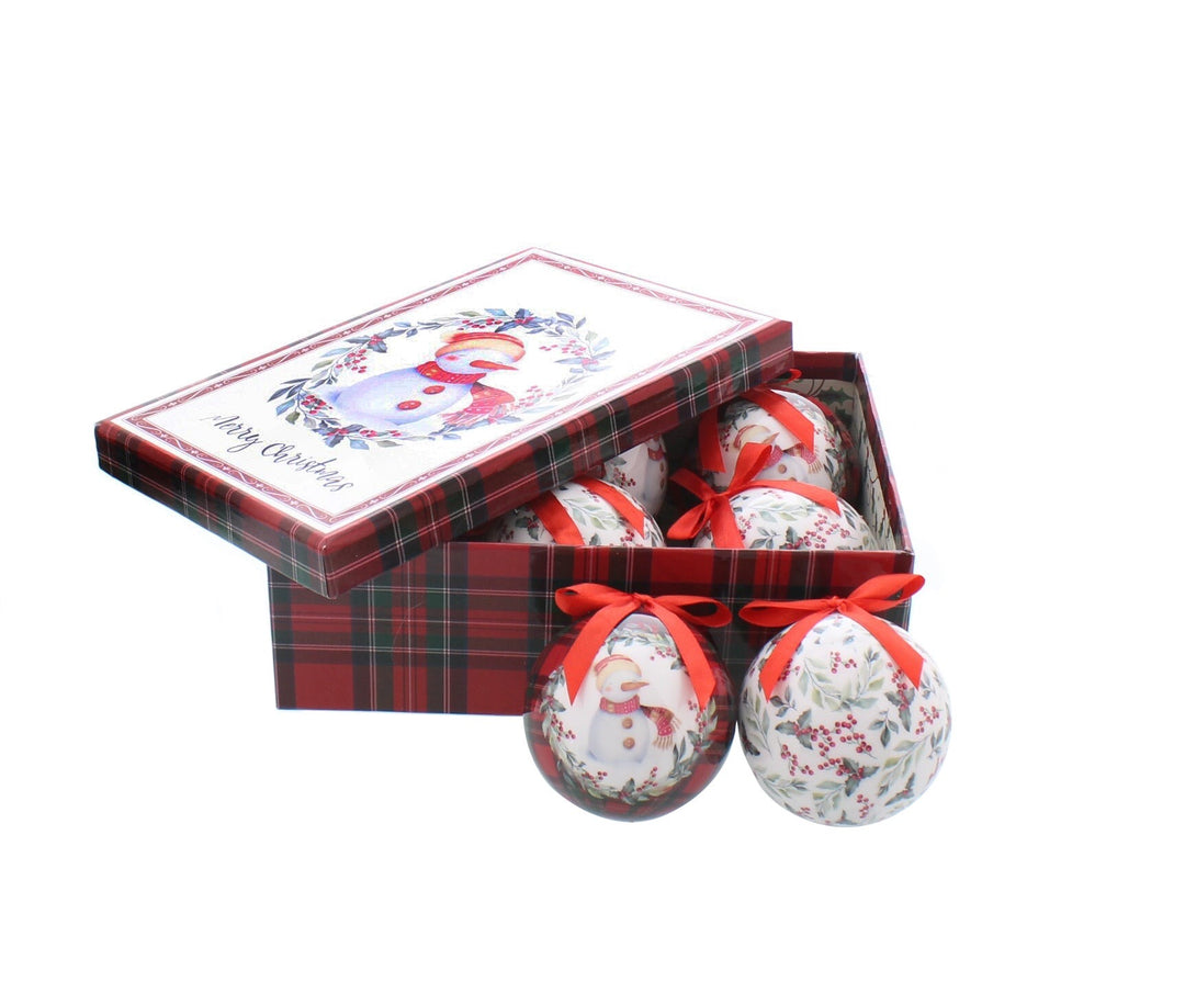 Baubles - Set of 6 Decoupage Baubles