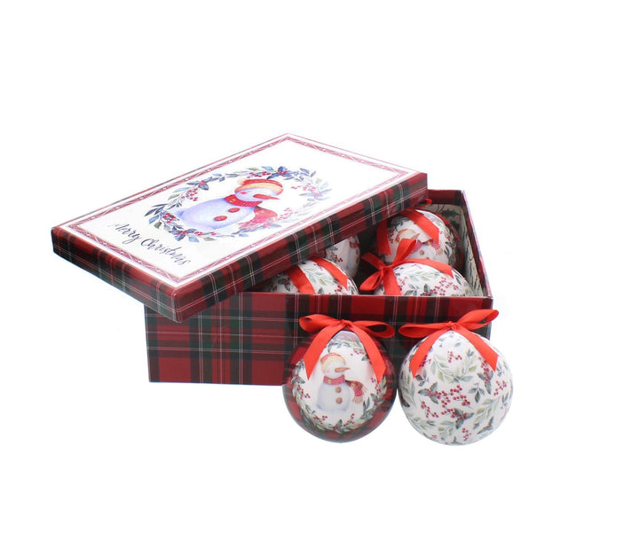 Baubles - Set of 6 Decoupage Baubles