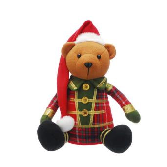 Plush - Red/Green Sitting Bear