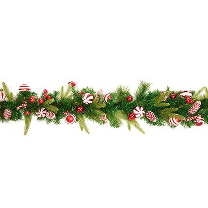 Garland - Candy Cane Garland 1.8m