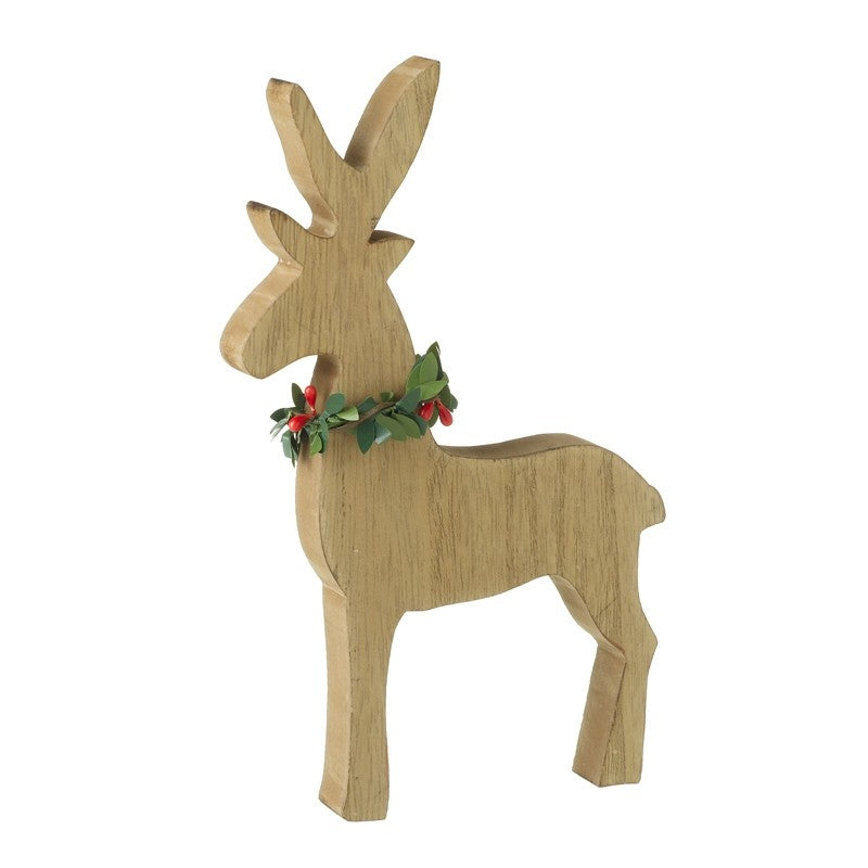 Large Wooden  Reindeer