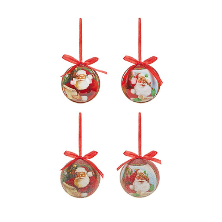 Baubles - Decoupage, Set of 4