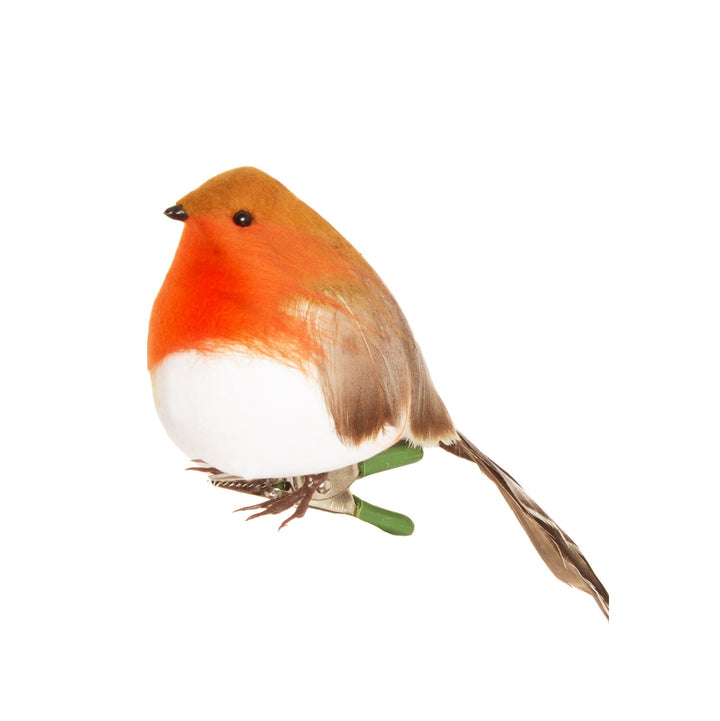 Clip On Decoration - Single Robin