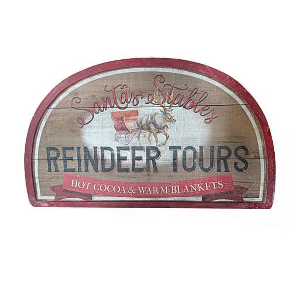 Sign - Wooden Reindeer Sign
