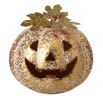 Halloween - Gold Metal Pumpkin