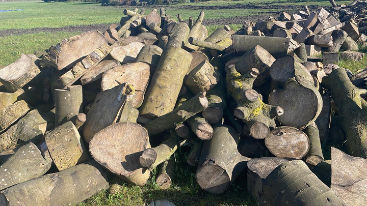 Bulk bags of unsplit Hardwood Logs