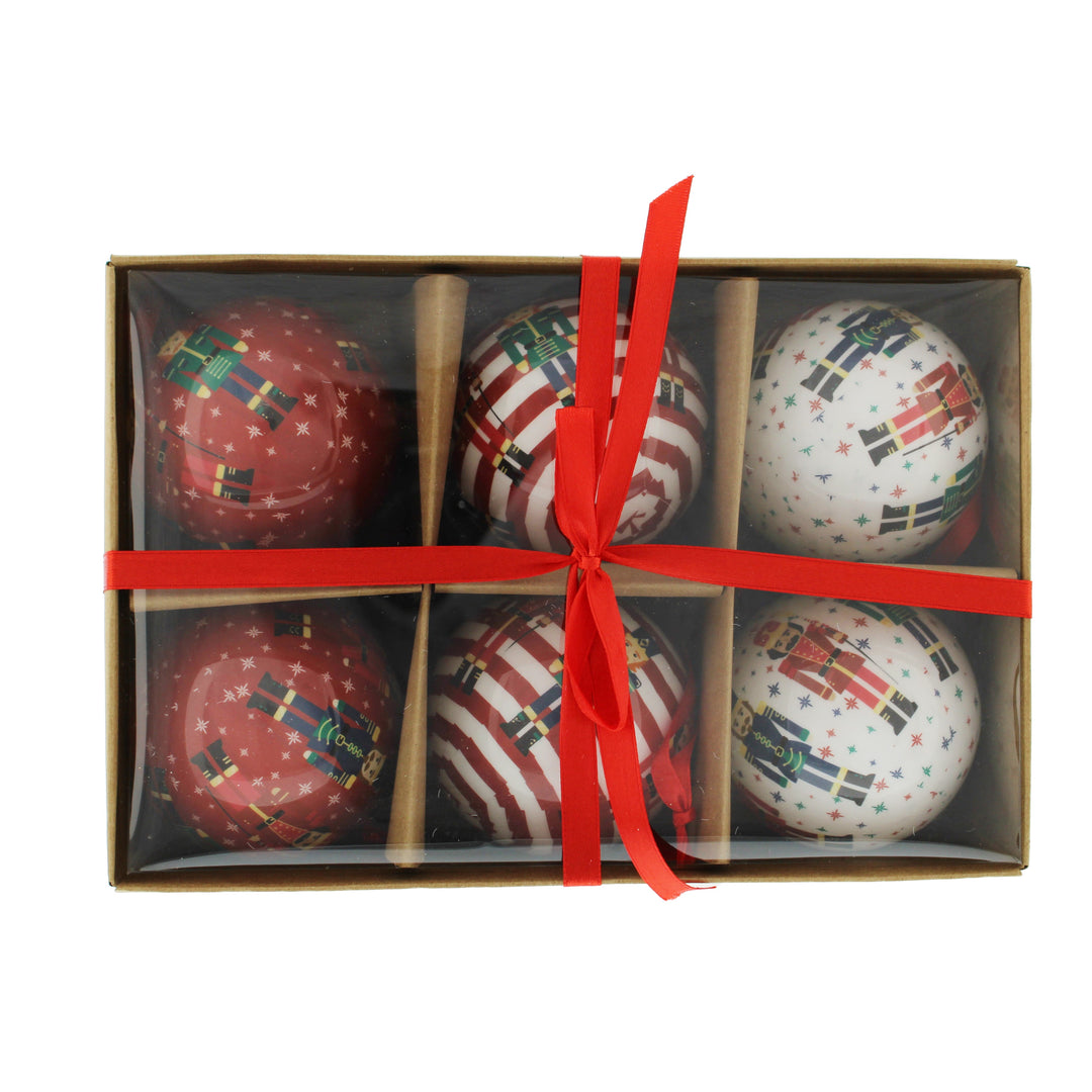 Baubles - Set of 6 Decoupage Baubles