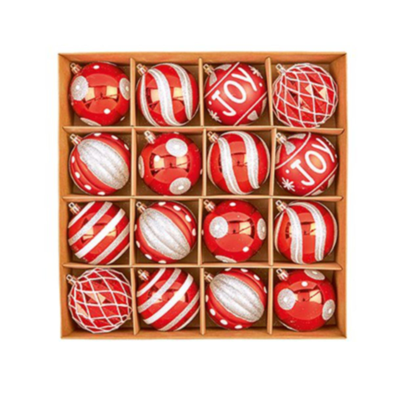 Baubles - Red/White/Green