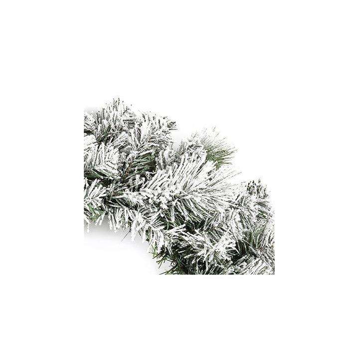 Wreath - 50cm Flocked Verbier Wreath