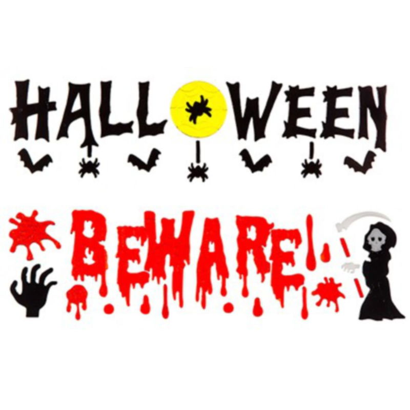 Halloween ~ Gel Window Stickers