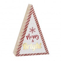 Merry & Bright Wooden LEDSign