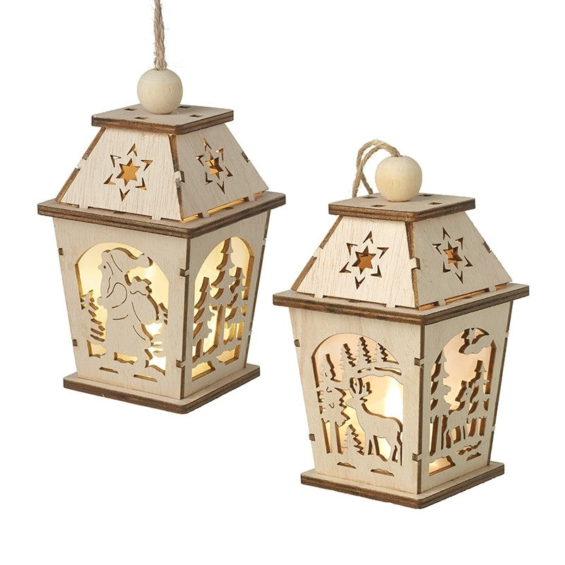 Hangers - Light Up Hanging Wooden Lanterns