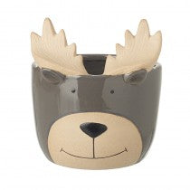 Grey Deer Pot