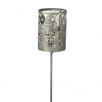 Metal House Cut Out Lantern