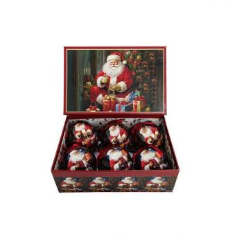 Baubles - Set of 6 Decoupage Baubles