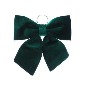 Bows - ￼Dark Green Velvet