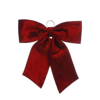 Bow - Burgundy Velvet Bow