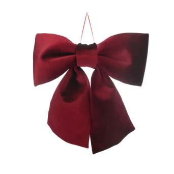 Bow - Burgundy Velvet Bow