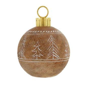 Display - Woodgrain Rustic Tabletop Bauble
