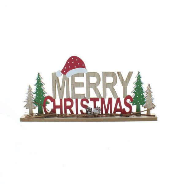 Sign - Merry Christmas with Hat