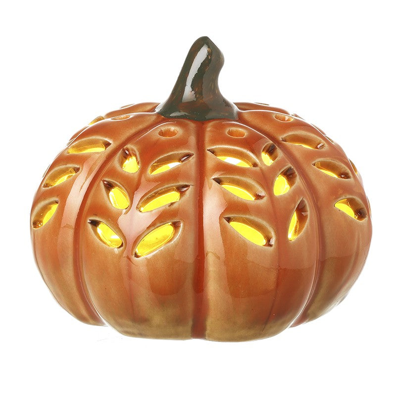 Halloweeen - Orange Cut Out Light Up Pumpkin