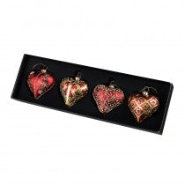 Baubles - Ornate Red & Gold Heart