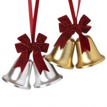Bell - Silver or Gold with Ribbon