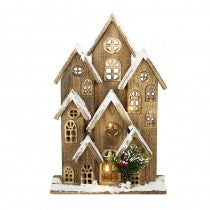 House - Large Wooden Light Up House