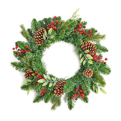 Wreath - Champagne Glitter Wreath 50cm