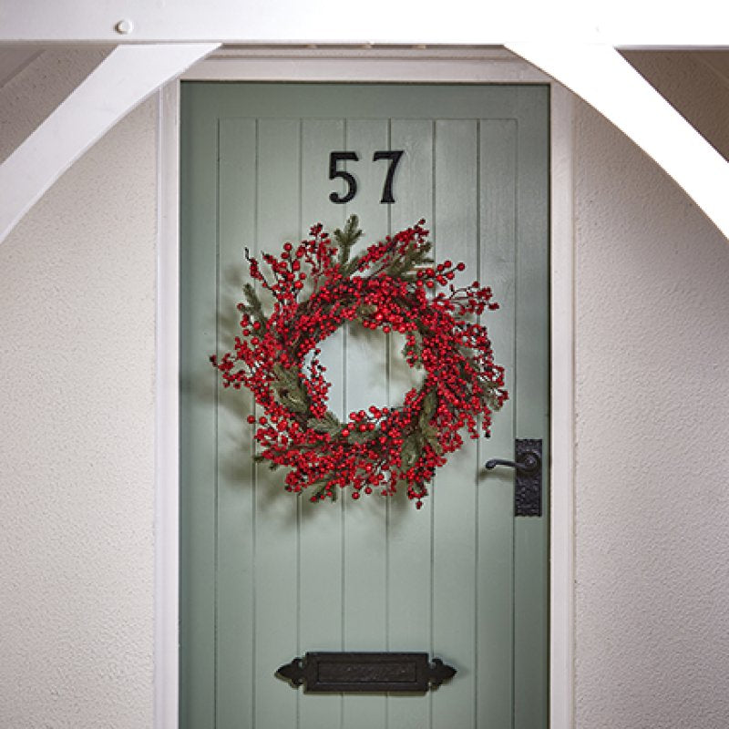 Wreath - Rattan Red Berry 50cm