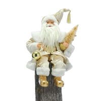 Sitting Santa with Tree