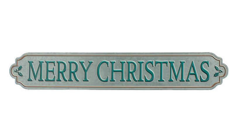 Sign - Green - Merry Christmas