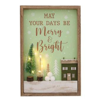 Sign - Merry &amp; Bright