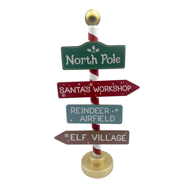 Sign - Directional North Pole