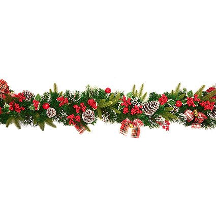 Garland - Holly Ribbon
