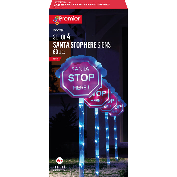 Santa Stop Here - Light up Stana Stop Here