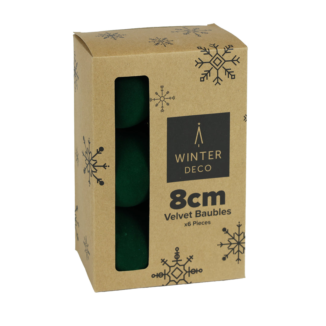 Baubles - pack of 6