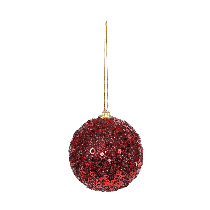 Bauble - Red Glitter